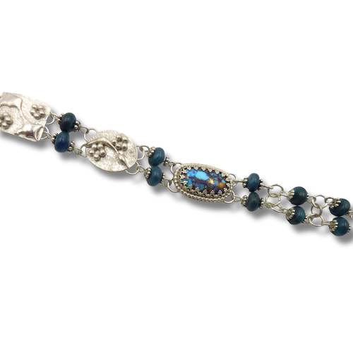 DKC-2140 Bracelet Sterling Silver & TQ $350 at Hunter Wolff Gallery